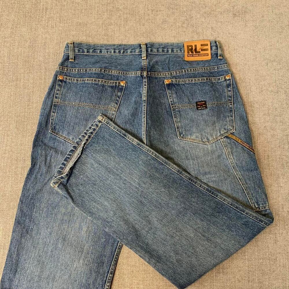 Y2K 90s Polo Ralph Lauren Carpenter Work Denim Jeans